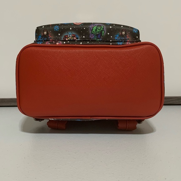 Loungefly Marvel Avengers Tattoo Mini Backpack and Zip-Around Wallet Set - Picture 7 of 13